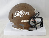 Dwayne Haskins Autographed Redskins 1937 Tribute Speed Mini Helmet- Beckett Auth *Silver
