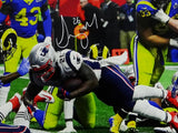 Sony Michel Autographed New England Patriots 16x20 PF SB LIII TD Full Color Photo  - Beckett Auth *White Image 2