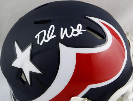 Deshaun Watson Autographed Houston Texans AMP Speed Mini Helmet - JSA W Auth *White