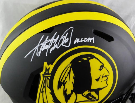 Adrian Peterson Autographed Washington Redskins F/S Eclipse Speed Authentic Helmet w/Insc- Beckett W Auth *White