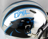 DJ Moore Autographed Carolina Panthers Chrome Mini Helmet - JSA W Auth *Blue Image 2