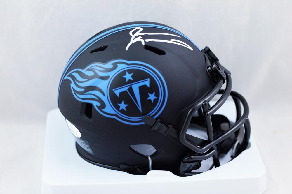 Jevon Kearse Autographed Tennessee Titans Eclipse Mini Helmet - JSA W Auth *White