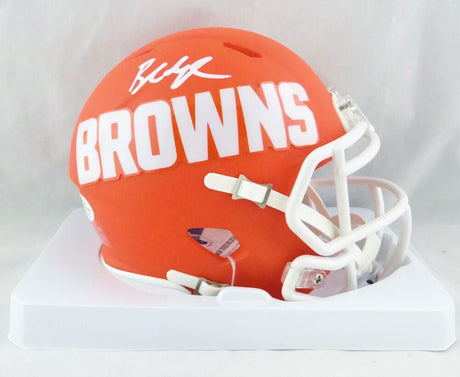Baker Mayfield Autographed Cleveland Browns AMP Mini Helmet - Beckett W Auth *White Image 1