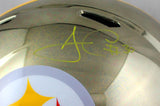 James Conner Autographed Pittsburgh Steelers F/S Chrome Helmet - Beckett W Auth *Yellow Image 2