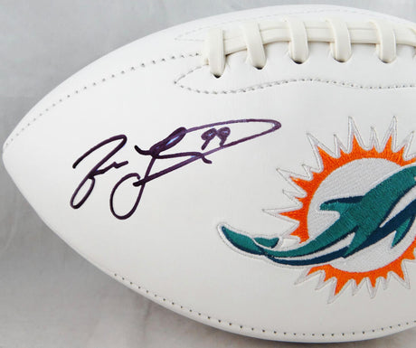 Jason Taylor Autographed Miami Dolphins Logo Football W/ HOF- JSA Witnessed
