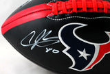 Andre Johnson Autographed Houston Texans Black Logo Football - JSA W *White Image 2