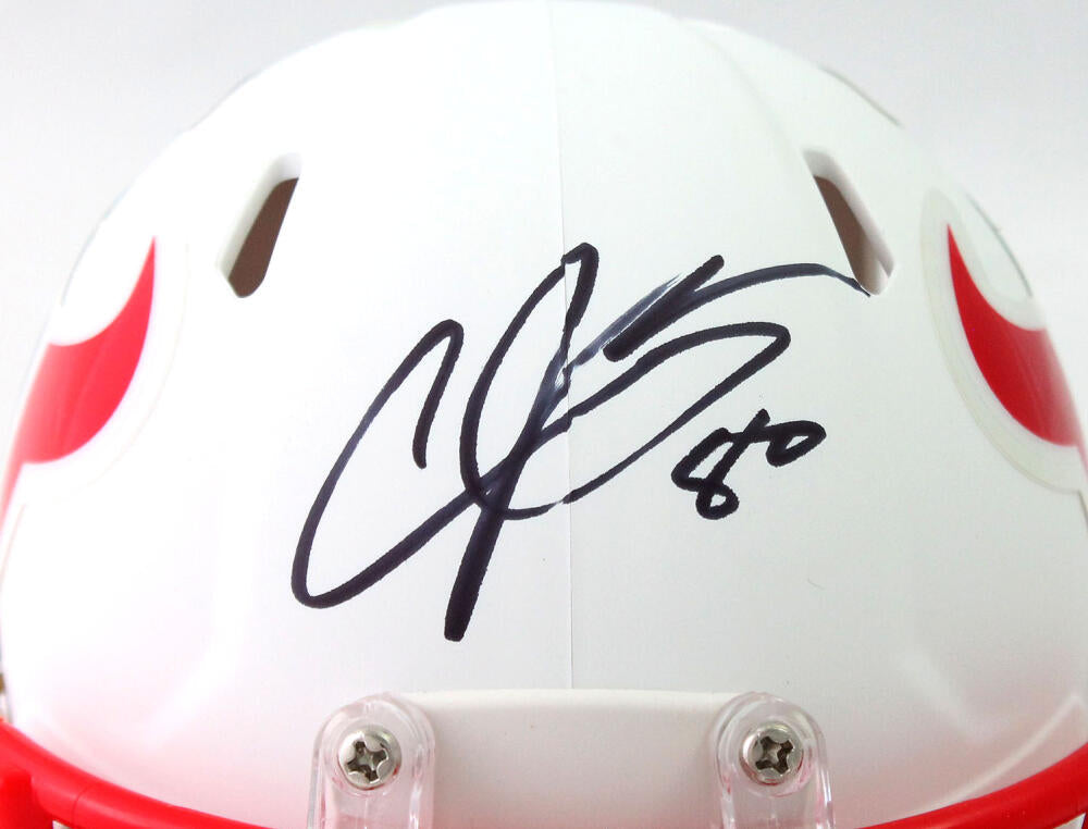 Andre Johnson Autographed Houston Texans Flat White Speed Mini Helmet - JSA W Auth *Black Image 2