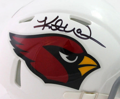 Kurt Warner Autographed Arizona Cardinals Mini Helmet - Beckett W Auth *Black