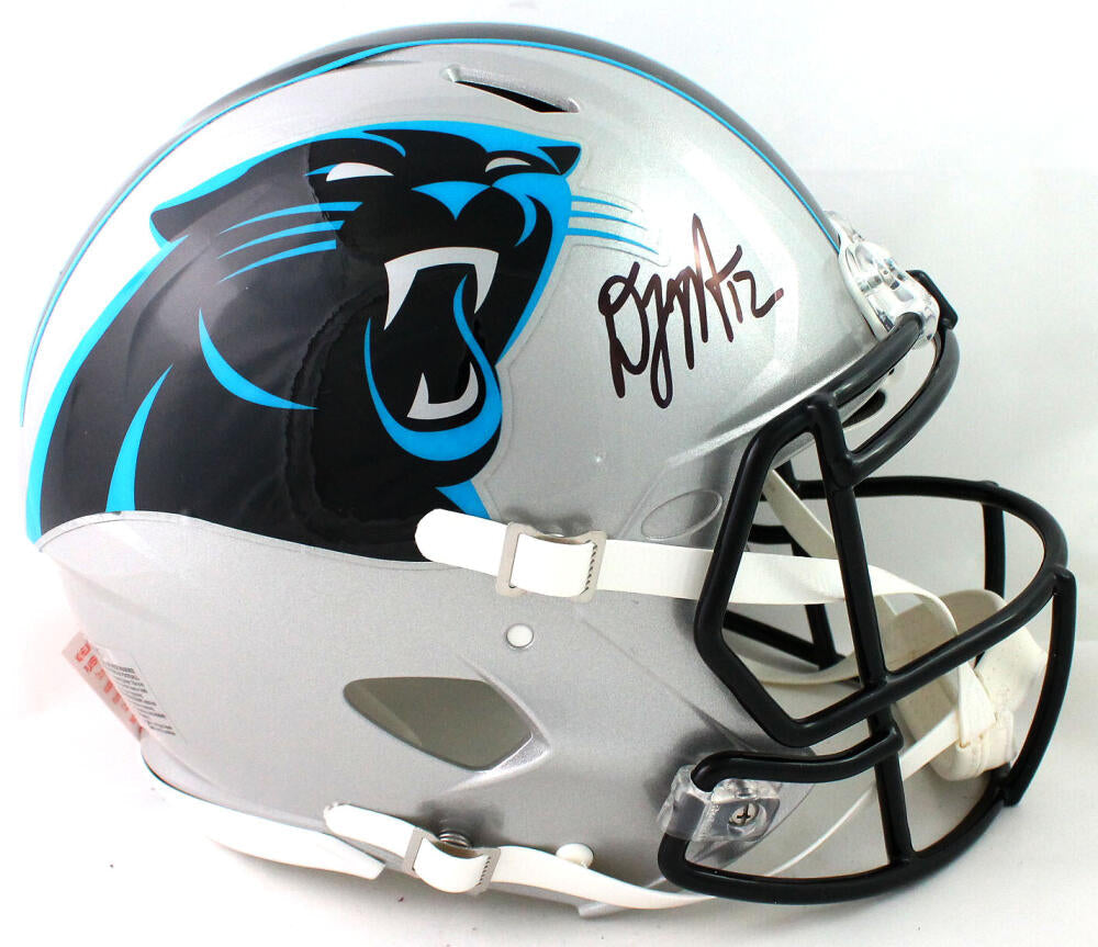 DJ Moore Autographed Carolina Panthers F/S Speed Authentic Helmet - Beckett W *Black