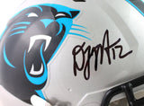 DJ Moore Autographed Carolina Panthers F/S Speed Authentic Helmet - Beckett W *Black