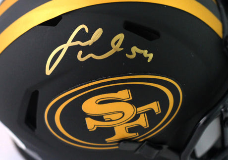 Fred Warner Autographed San Francisco 49ers Eclipse Speed Mini Helmet - Beckett W Auth *Gold
