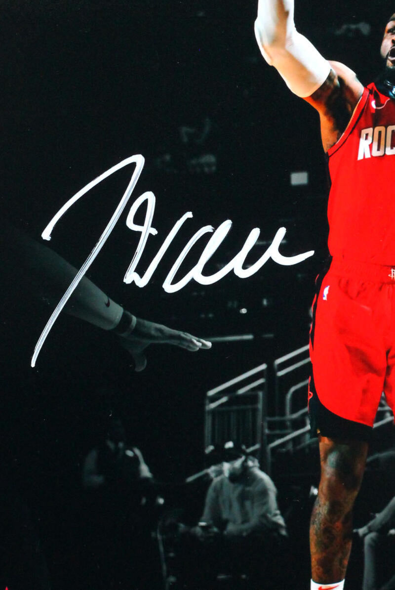 John Wall Autographed Houston Rockets 8x10 FP Photo Red Jersey - Beckett Witness *White