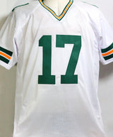Davante Adams Autographed White Pro Style Jersey - Beckett Witnessed *7