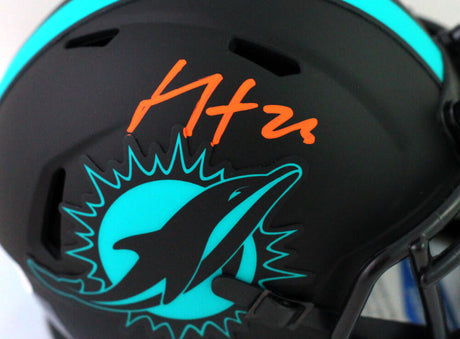 Xavien Howard Autographed Miami Dolphins Eclipse Mini Helmet - Beckett Witness *Orange