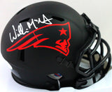 Willie McGinest Autographed New England Patriots Eclipse Speed Mini Helmet - Beckett W Auth *White