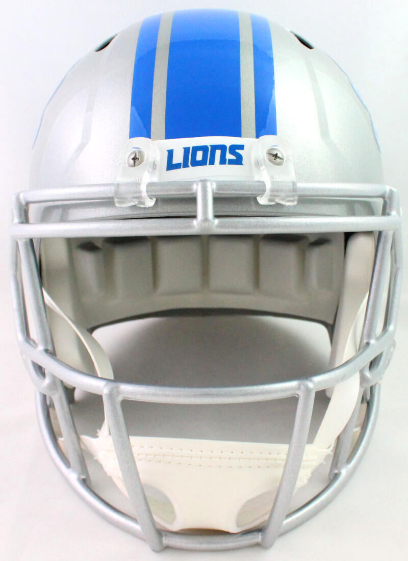D'Andre Swift Autographed Detroit Lions Full Size Speed Helmet - Fanatics Auth *Black