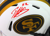 Patrick Willis Autographed SF 49ers Lunar Speed Mini Helmet- Beckett W *Red