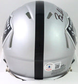 Bryan Edwards Autographed Raiders Speed Mini Helmet w/ Viva Las Vegas-Beckett W *Black