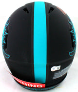 Mike Gesicki Signed Dolphins Authentic Eclipse Speed FS Helmet- Beckett W*Orange Image 4
