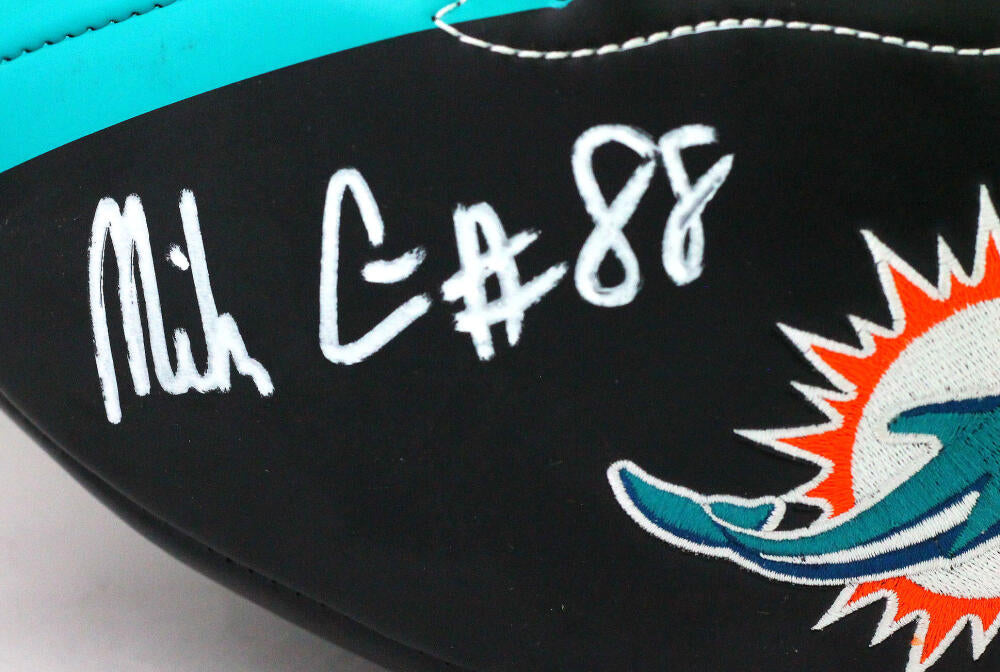 Mike Gesicki Autographed Miami Dolphins Black Logo Football- Beckett W *White Image 2