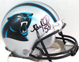 Luke Kuechly Autographed Carolina Panthers Mini Helmet- Beckett W Hologram *Black Image 1