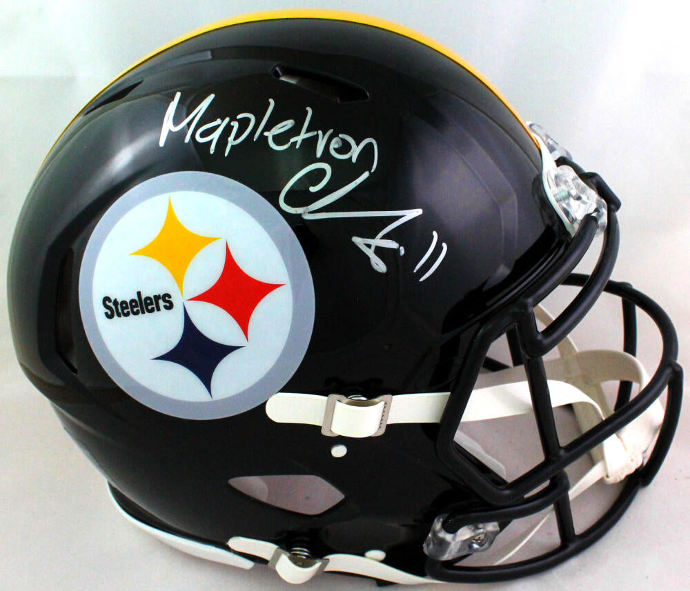 Chase Claypool Signed Steelers F/S Speed Authentic Helmet w/ Insc- Beckett W*Silver