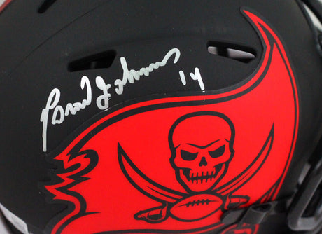 Brad Johnson Autographed Buccaneers Eclipse Speed Mini Helmet- Beckett W *Silver