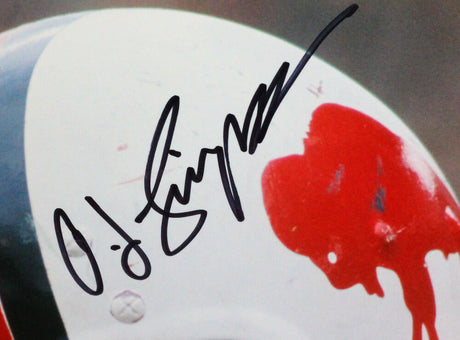 OJ Simpson Autographed Buffalo Bills Close Up 8x10 HM Photo- JSA W *Black
