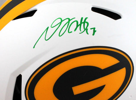 Davante Adams Autographed GB Packers Authentic Lunar F/S Helmet- Beckett W*Green