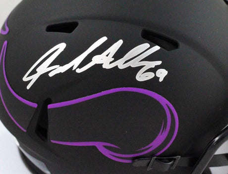 Jared Allen Autographed Minnesota Vikings Eclipse Mini Helmet- Beckett *Silver