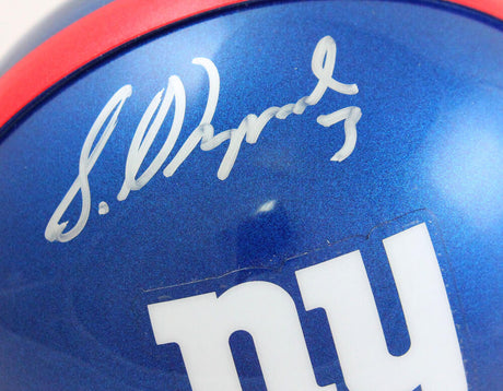 Sterling Shepard Autographed New York Giants Mini Helmet- Beckett W *Silver