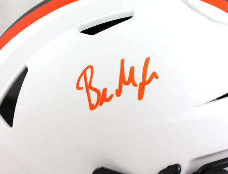 Baker Mayfield Autographed Browns Lunar Speed Flex F/S Helmet - Beckett W Holo *Orange Image 2