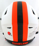 Baker Mayfield Autographed Browns Lunar Speed Flex F/S Helmet - Beckett W Holo *Orange Image 4