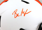 Baker Mayfield Autographed Browns Lunar F/S Authentic Helmet - Beckett W *Orange Image 2