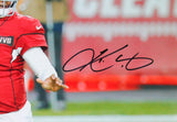 Kyler Murray Autographed Arizona Cardinals Eagle Eye Yellow Cleats 16x20 Photo- Beckett W *Black