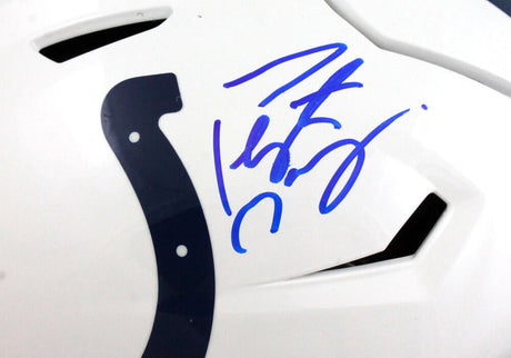 Peyton Manning Autographed Colts Speed Flex F/S Authentic Helmet- Fanatics *Blue Image 2