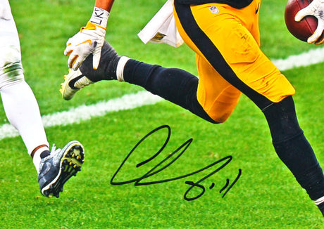 Chase Claypool Signed Pittsburgh Steelers 16x20 TD Vs. Eagles FP Photo- Beckett W *Black