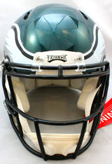 Miles Sanders Autographed Philadelphia Eagles F/S Speed Authentic Helmet - JSA W Auth *Silver