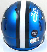 Emmitt Smith Autographed Dallas Cowboys Blaze Mini Helmet-Beckett W Hologram *White