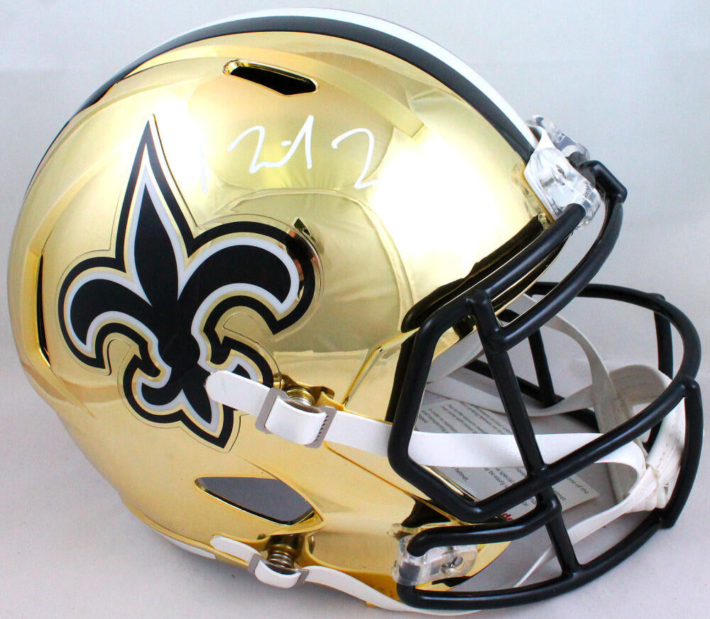 Michael Thomas Signed New Orleans Saints Chrome F/S Helmet- Beckett W Hologram *White