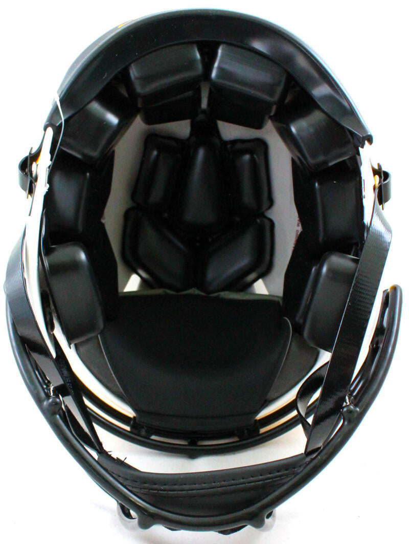Faulk/Dickerson Signed Rams Lunar Speed Authentic FS Helmet w/ HOF- Beckett W Hologram *Black Image 5
