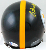Donnie Shell Autographed Pittsburgh Steelers Mini Helmet w/ HOF- Beckett W *Yellow Image 3