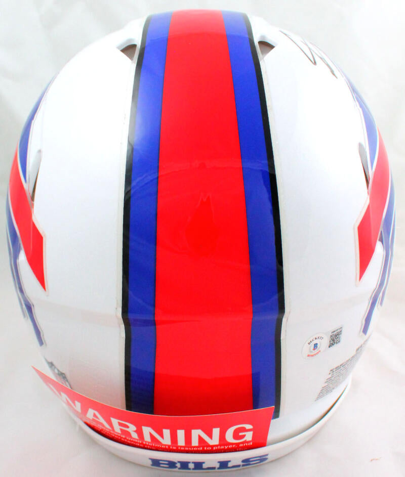 Stefon Diggs Autographed Buffalo Bills 2021 F/S Speed Authentic Helmet-Beckett W Hologram Image 4