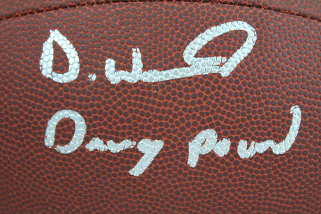 Denzel Ward Autographed Cleveland Browns SuperGrip Football w/Insc.-Beckett W Hologram