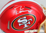 George Kittle Autographed San Francisco 49ers Flash Mini Helmet- Beckett W Hologram *White