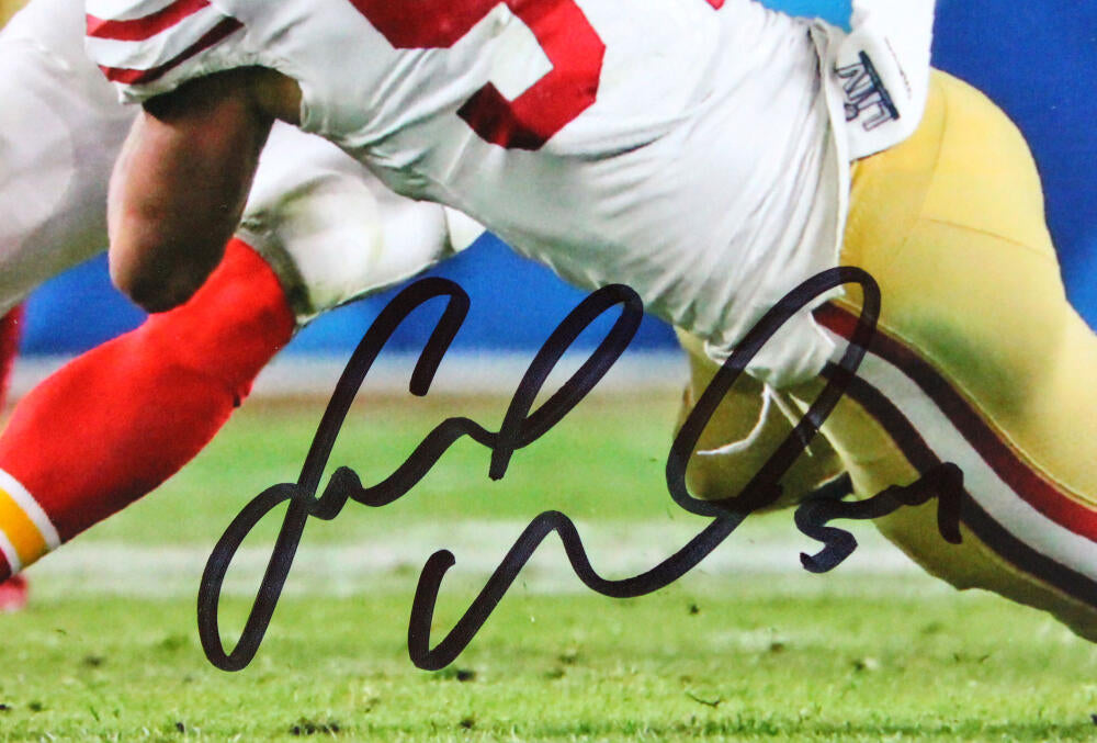 Fred Warner Signed San Francisco 49ers Tackle 8x10 Photo-Beckett W Hologram *Black