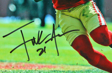 Frank Gore Signed San Francisco 49ers Red Running 8x10 Photo-Beckett W Hologram *Black