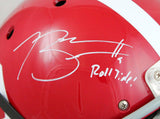 Bryce Young Autographed Alabama Crimson Tide F/S Schutt Authentic w/Roll Tide-Beckett W Hologram *White