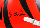 Ja'Marr Chase Autographed Cincinnati Bengals F/S Speed Helmet -Beckett W Hologram *Black Image 2