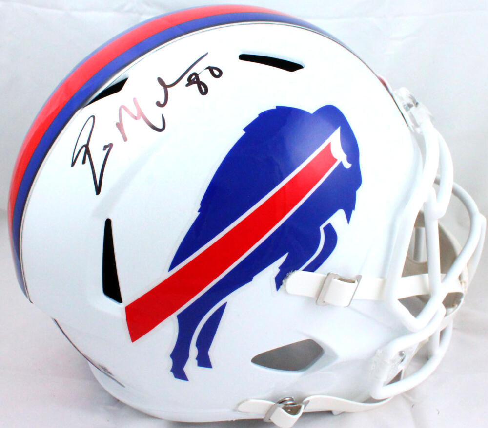 Eric Moulds Autographed Buffalo Bills F/S Speed Helmet-Beckett W Hologram *Black